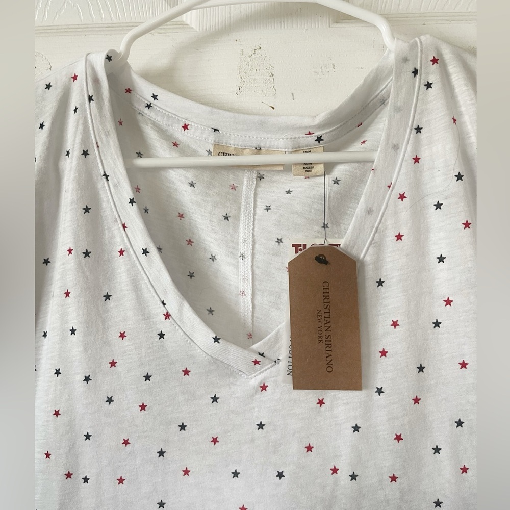 New CHRISTIAN SIRIANO White short sleeve Women Top - Picture 2 of 9